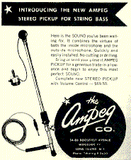 Ampeg-Werbung aus den späten 50er Jahren
