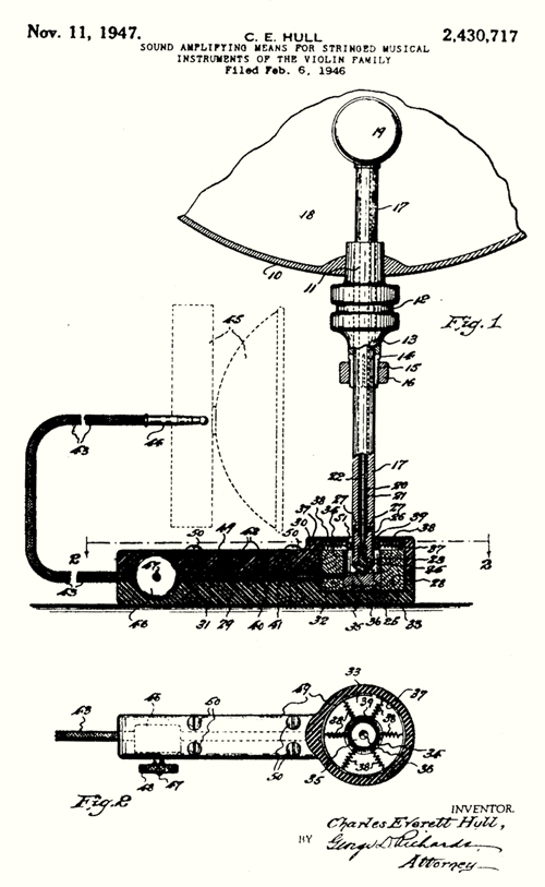 Patentskitzze Ampeg-Tonabnehmer