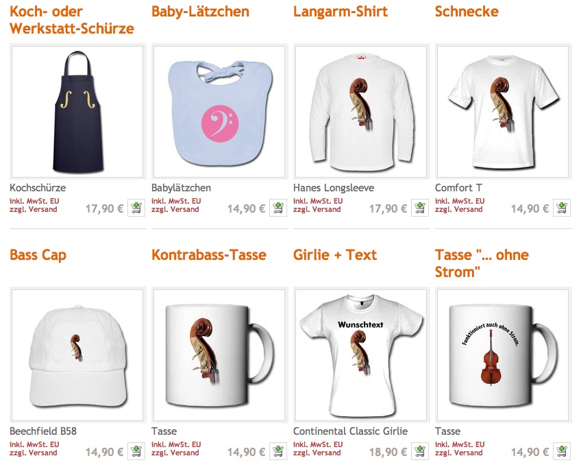 T-Shirts für Bassisten